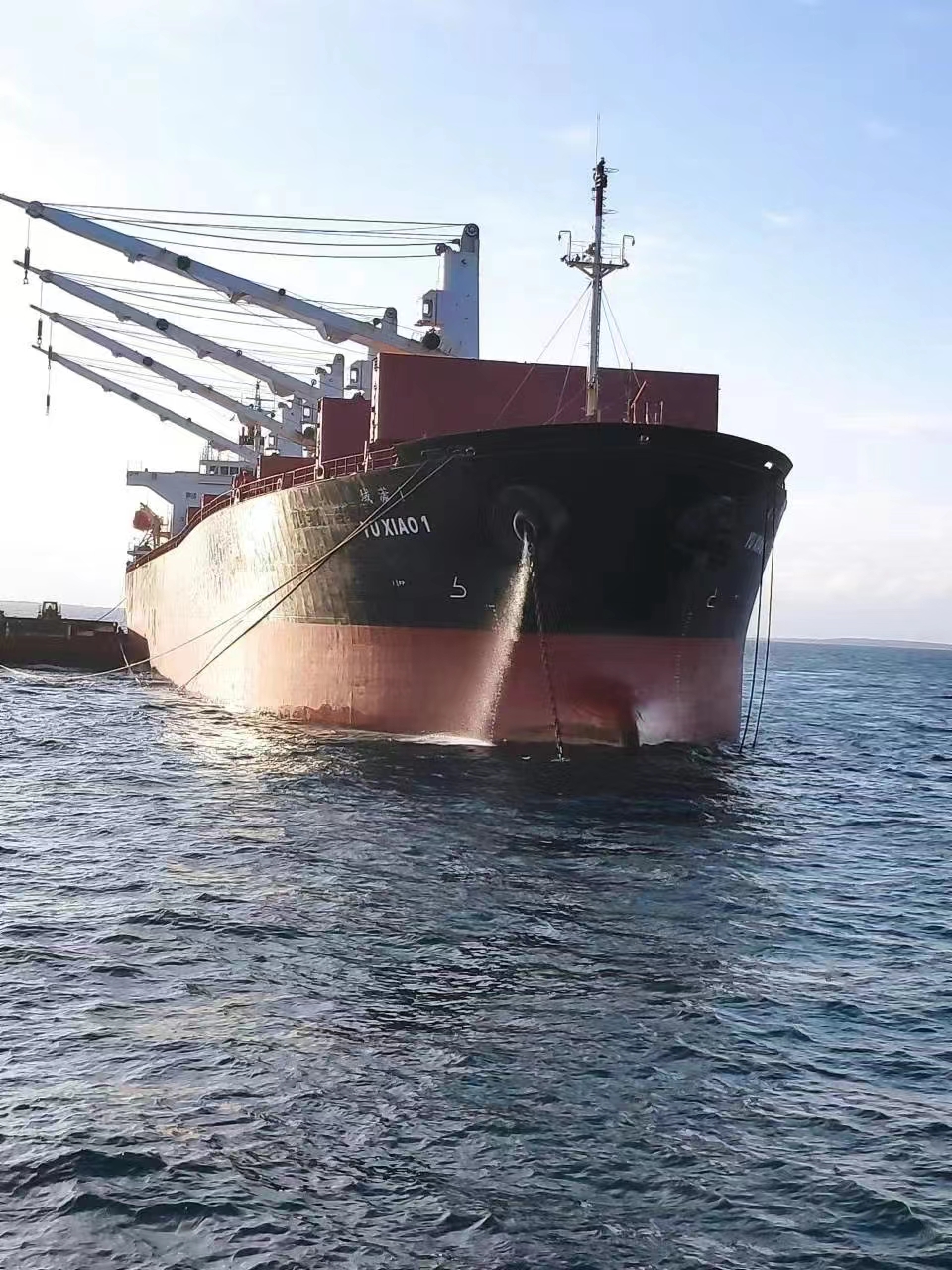 2022年最后一批鋯鈦礦裝載完畢啟程回國！